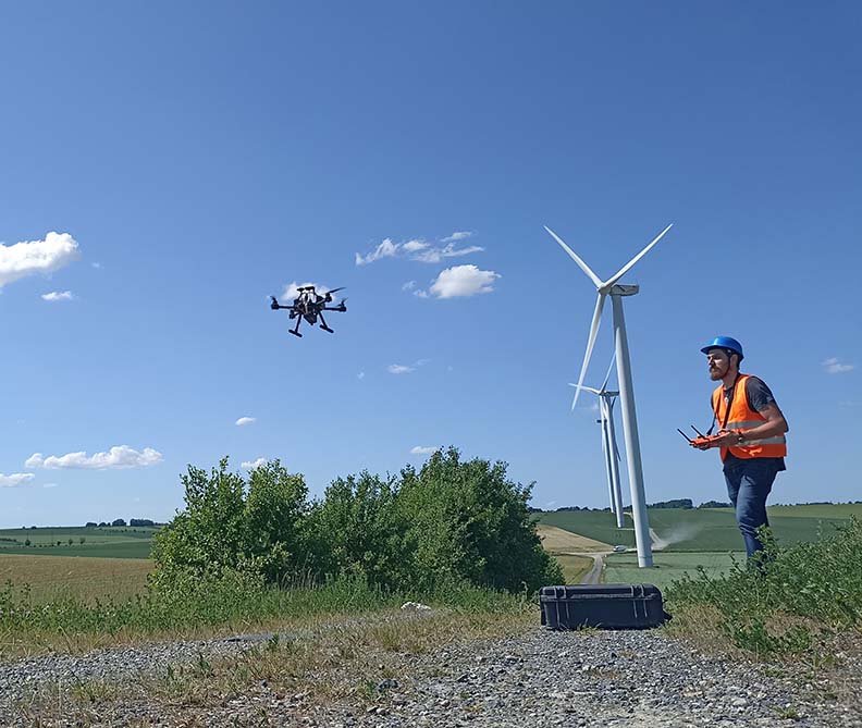 Inspection agricole drone